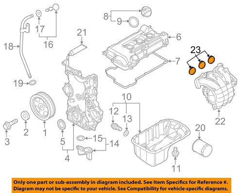 MITSUBISHI OEM 14-15 Mirage-Engine Intake Manifold Gasket ...