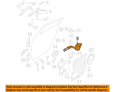 MAZDA OEM 10-13 3 Rear Door Lock Hardware-Lock Assy BBM473310A