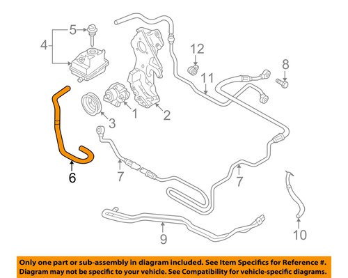 AUDI OEM 00-06 TT Quattro-Power Steering Suction Hose ...
