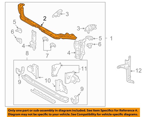 GM OEM 03-08 Vibe Radiator Support Radiator Support-Upper