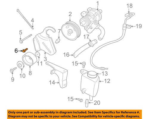 Dodge CHRYSLER OEM Dakota Pump Hoses-Steering-Mount Bracket Lower Bolt 6029799 Dodge CHRYSLER OEM Dakota Pump Hoses-Steering-Mount Bracket Lower Bolt 6029799