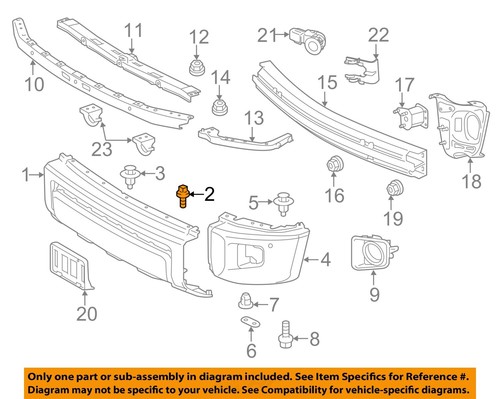 TOYOTA OEM 2007-18 Tundra Front Bumper-Valance Panel Bolt 9008411038