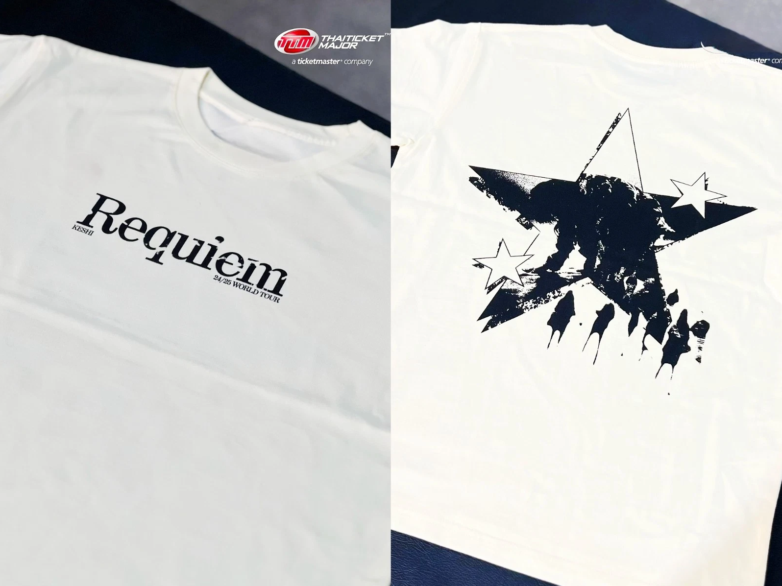 Keshi REQUIEM Tour Tシャツ Keshi Requiem Tour Merch 2025 T-shirt White | eBay