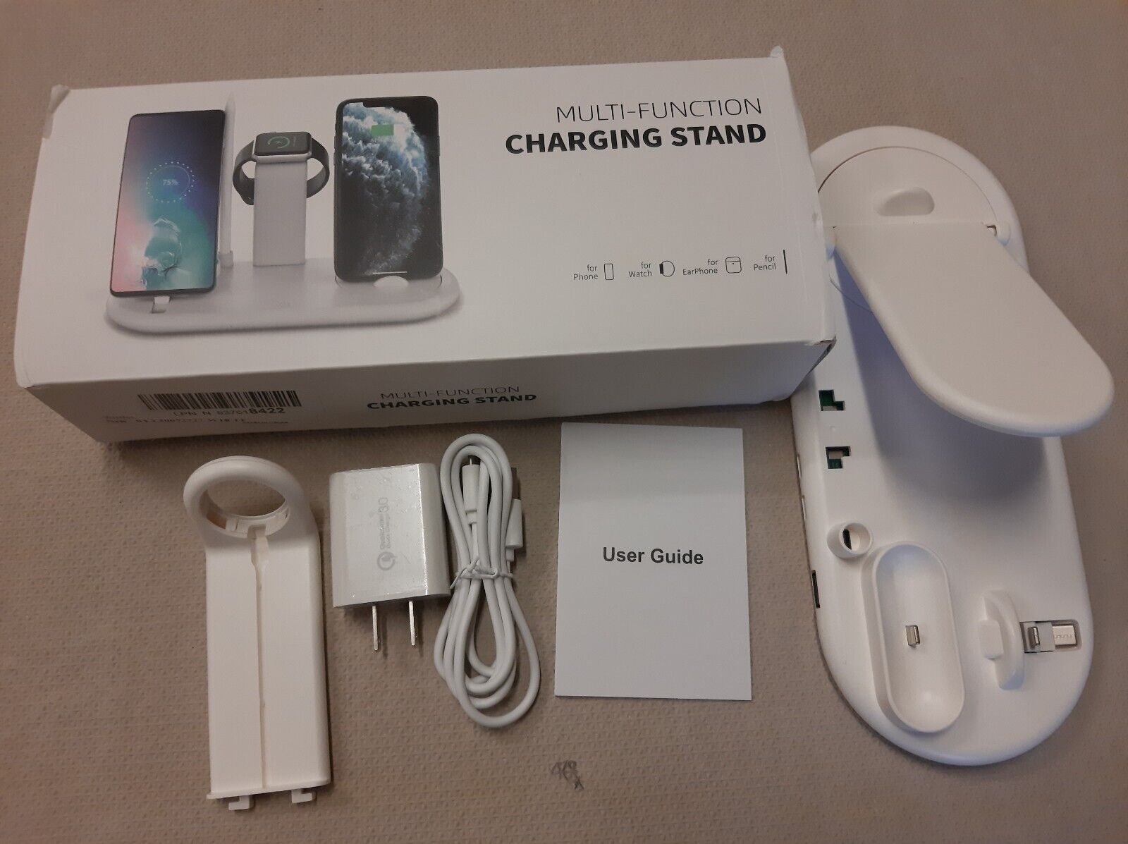 Multi-Function Charging Stand+ iPhone+ Android(C type)+Watch + EarPhone + Pencil