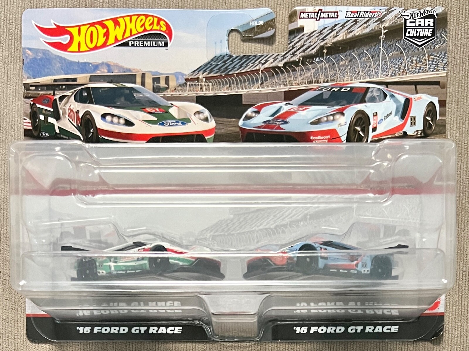 Hot Wheels 2023 Premium Car Culture Doubles '16 Ford GT Race