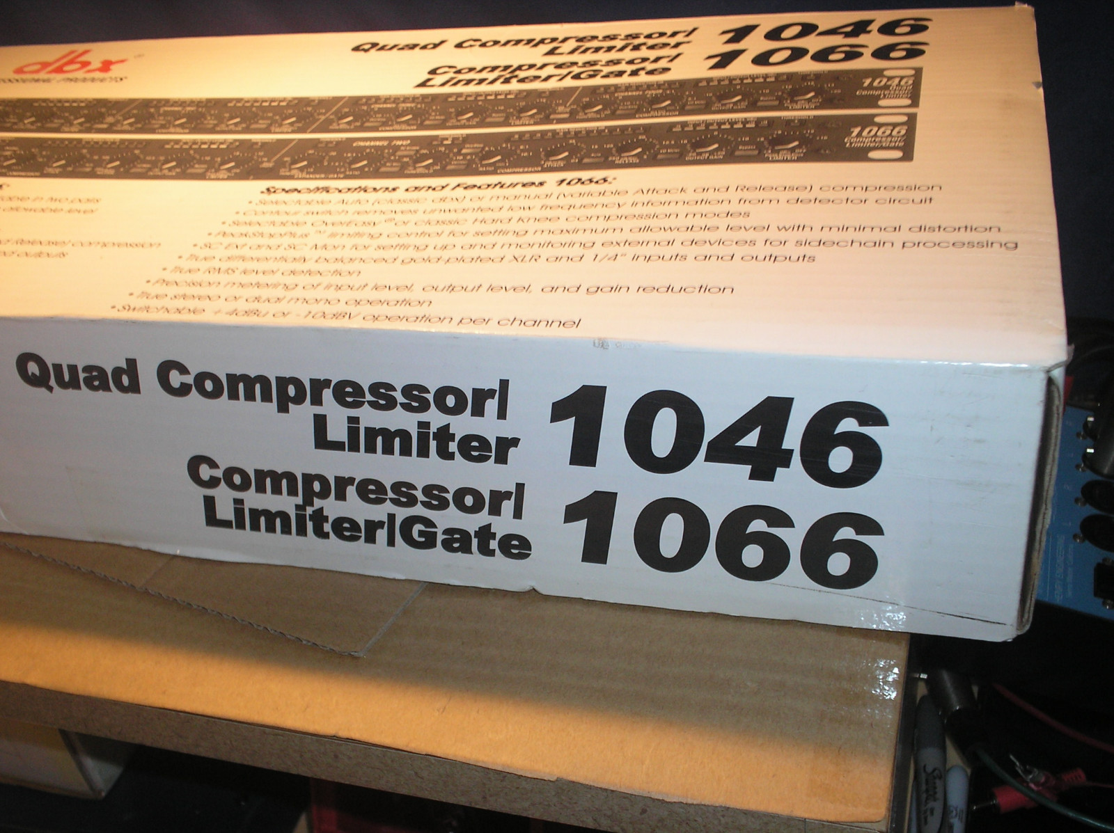 DBX 1066 audio compressor limiter gate analog processor NEW