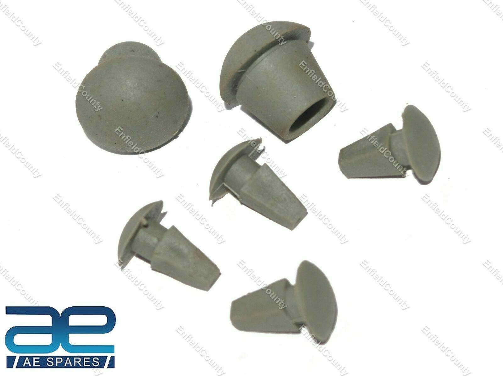 Rear Frame Rubber Grommet Kit 6 pcs Grey Lambretta GP LI SX TV Scooter  