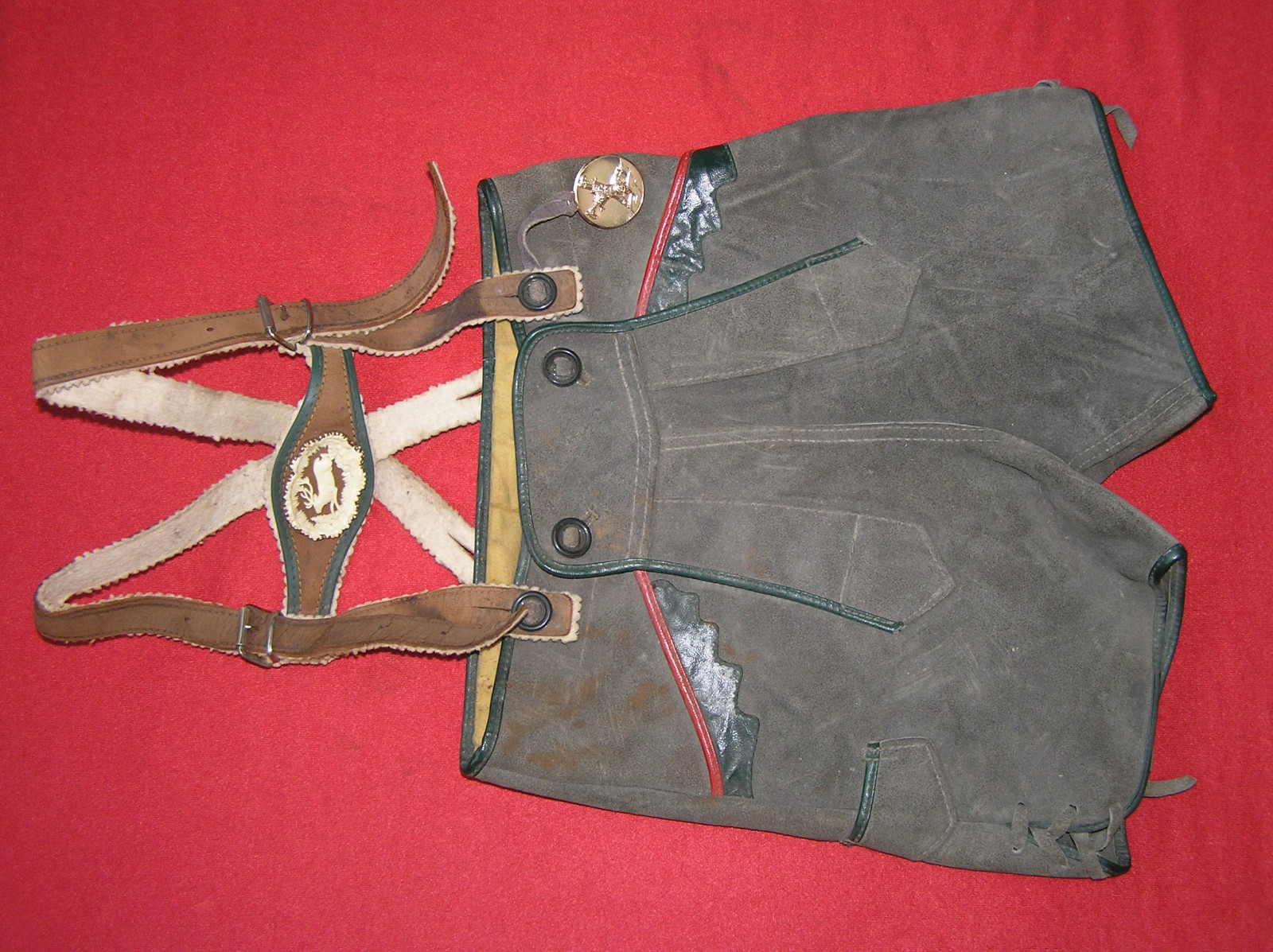 237. A Lederhosen, complete with shoulder/chest straps for a child.