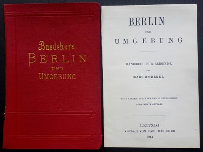 GERMANY 1914 BERLIN MAPS (B18) 