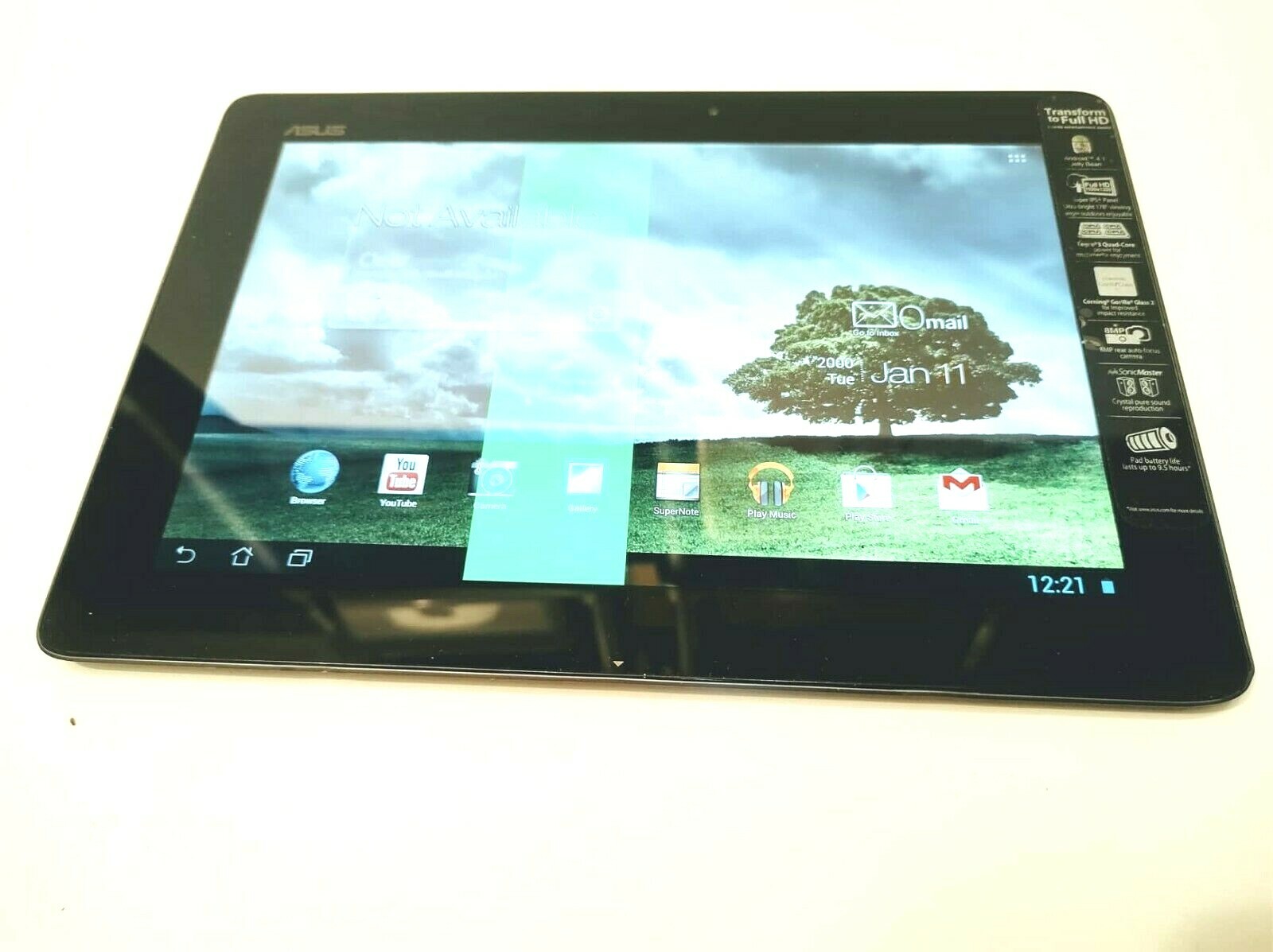 WORKS BUT GREEN LINE* ASUS TRANSFORMER PAD TF700T WIFI 10.1