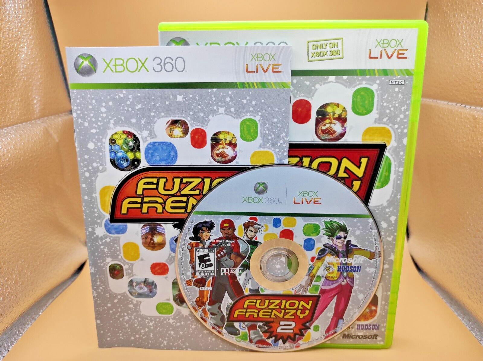 Fuzion Frenzy 2 (Microsoft Xbox 360, 2006) COMPLETE!! Clean
