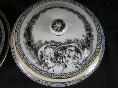 Hollohaza Hungary Trinket Box & Plate