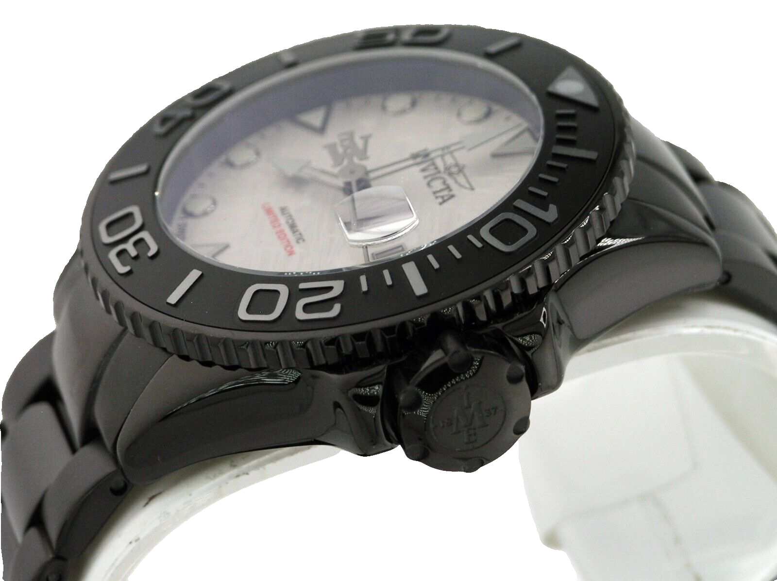 Pre-owned Invicta 47154 Swiss Automatic Eta 2824 Masterpiece Meteorite Dial Limited