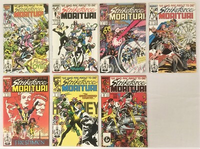 Strikeforce: Morituri 1986 Marvel 7 Comic lot Issues # 4 5 6 7 8 9 10 VF to NM