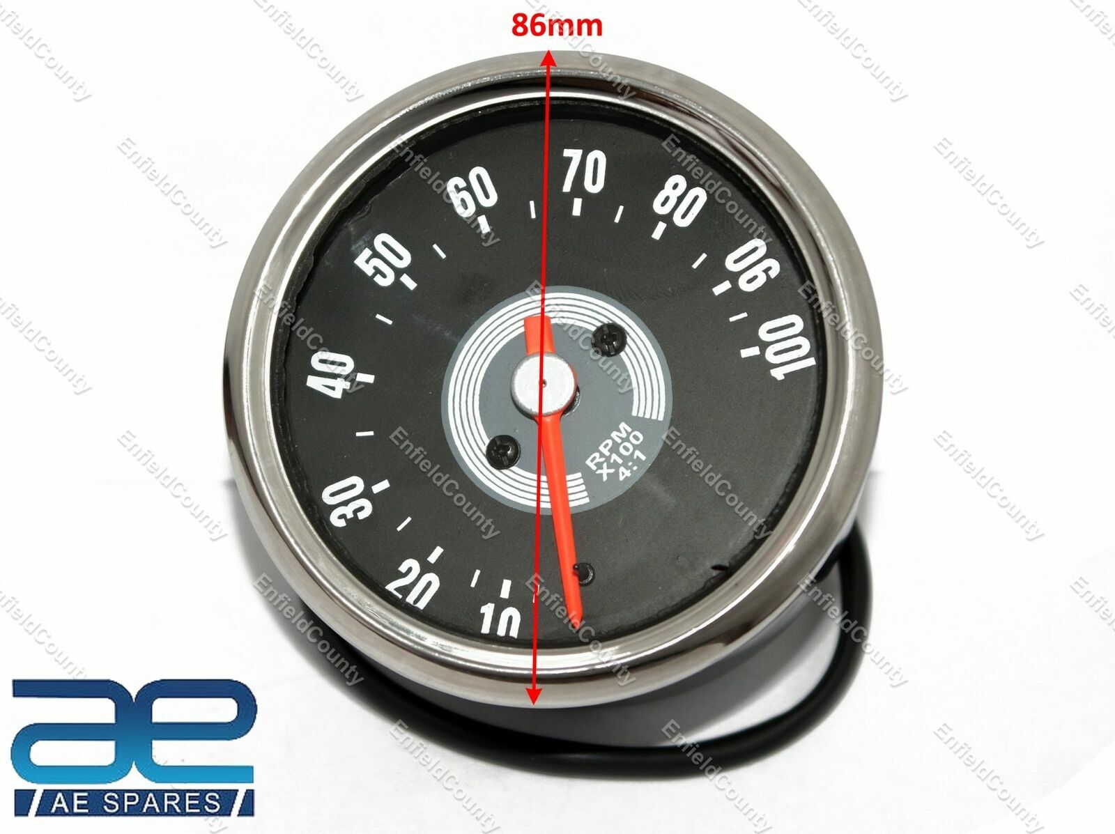 For Norton BSA Triumph Replica Smiths Tachometer 100 RPM 4:1