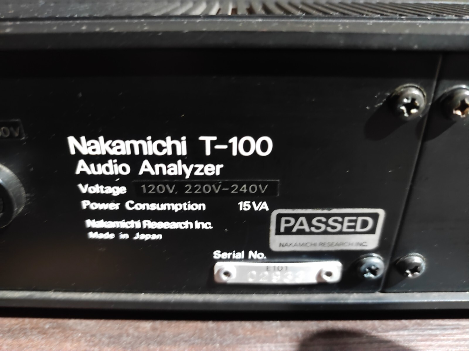 M8455 Nakamichi T-100 ナカミチ オーディオアナライザー nakamichi t-100 audio analyzer | eBay
