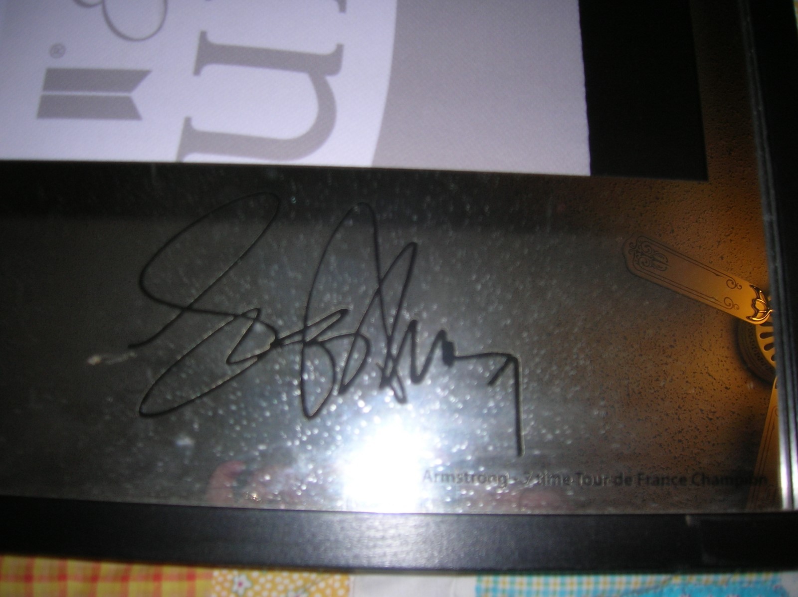 MICHELOB ULTRA Beer Sign / Lance Armstrong Jersey