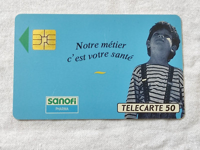 Télécarte Française  SANOFI 2  F285A V3 SO3 50u 1992