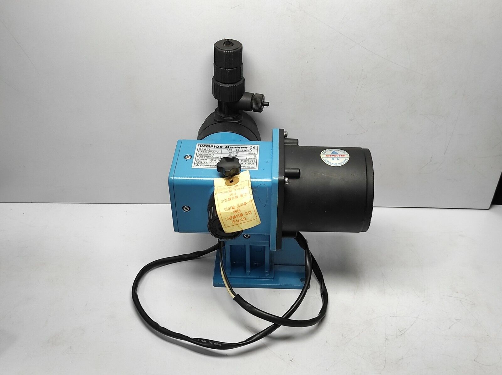 Cheon Sei AX1-51-PTC-Z Kempion AX Metering Pump Dosing Pump Cheon Sei AX1-51-PTC-Z Kempion AX Metering Pump Dosing Pump