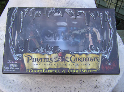 Pirates of the Caribbean NECA Cursed Barbossa vs Sparrow set - NIBox SEALED 2006