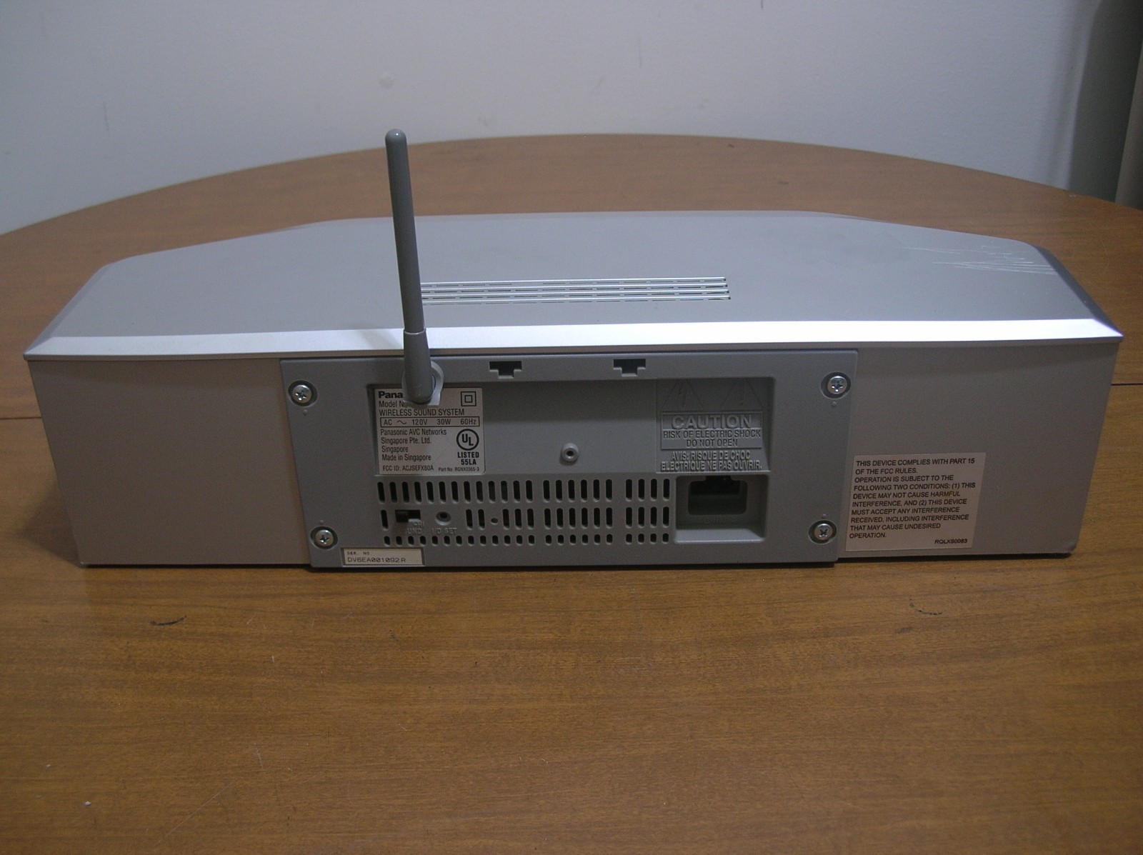 Panasonic SB-FX80 Wireless Sound Bar for SA-HT743 Home Theater Receiver