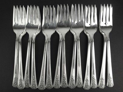 Salad Forks International Silver Plate Court 1939
