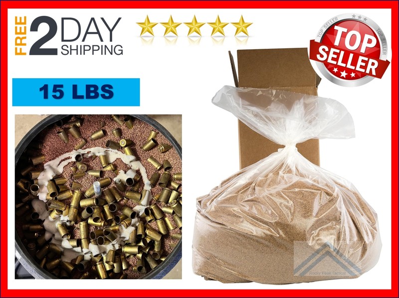 15 Lb Bag Walnut Hull Media Brass Case Tumbling Ammo Reloading Cleaning Polish