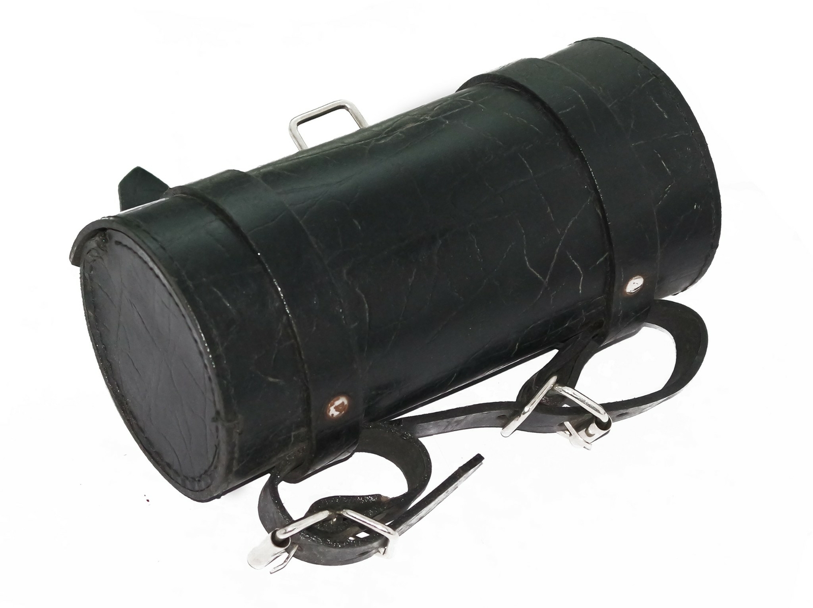 Universal Fork Bag For Royal Enfield Triumph BSA Tool Round Saddlebag 