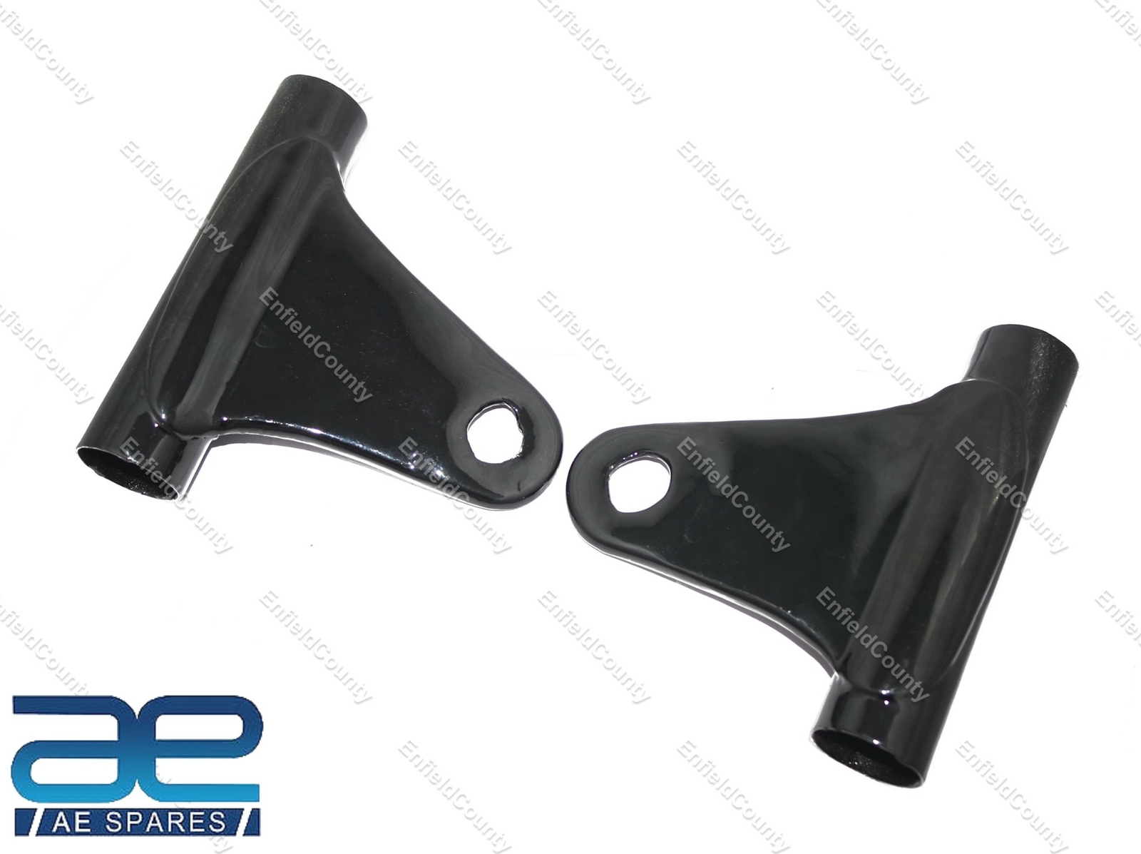 For Kawasaki KH 250 Headlight Bracket Mount Fork Shrouds Pair Steel Black 