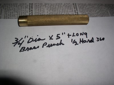 BRASS DRIFT PUNCH 1PC.3/4 X 5