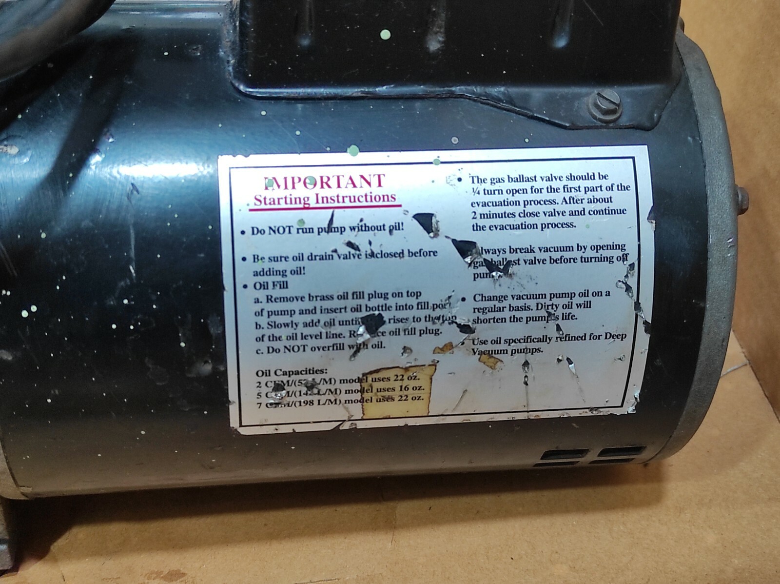 Marathon Electric SCS 95106340 Pump 7QH48C17D437B P FR-48Z