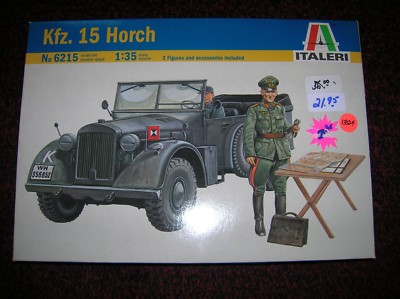 ITALERI 6215 KFZ.15 HORCH 1/35 LIST $ 36.00 LOT 13524