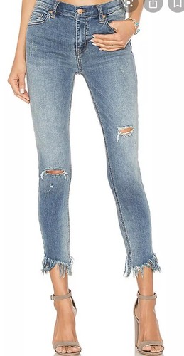 

Джинсы скинни Free People We The Free Great Heights с потертой бахромой  78 долларов США, Синий, Great Heights Frayed Skinny Jeans