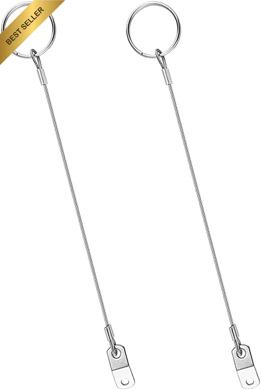 2Pcs 1/4In Push Anchor Quick Release Pin Lanyard 316 Stainless Steel Bimini Top