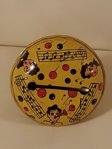Vintage Kirchhof Newark Metal Childs Noisemaker Rattle Toy
