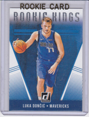 LUKA DONCIC ROOKIE CARD Donruss ROOKIE KINGS $$ RC INSERT Basketball Dallas MAVS. rookie card picture