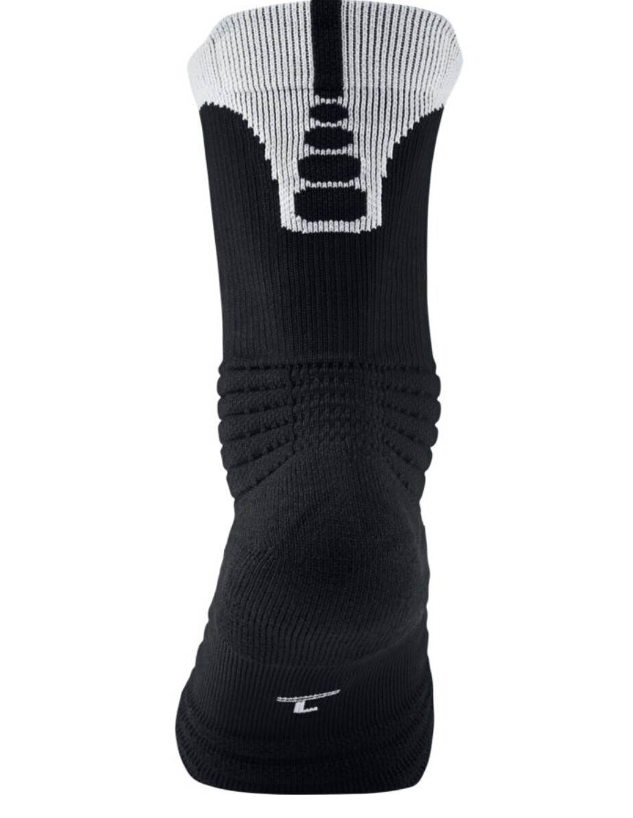 Nike Elite Versatility Crew Socks Black White SX5369-012 Men's Size Large (8-12)