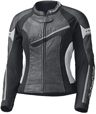 Held Damen Motorrad Jacke Gr. 40 Debbie II - Motorrad Lederjacke schwarz-weiß