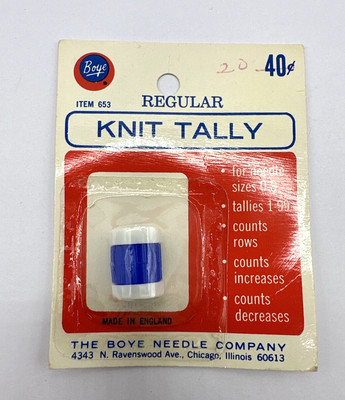 Boye Neeedle Company Regular Knit Tally