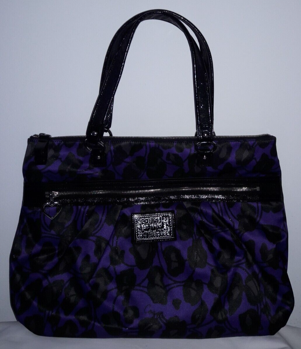 AUTHENTIC COACH POPPY GLAM SPARKLE LEOPARD LARGE TOTE BAG AUTHENTIC COACH POPPY GLAM SPARKLE LEOPARD LARGE TOTE BAG
