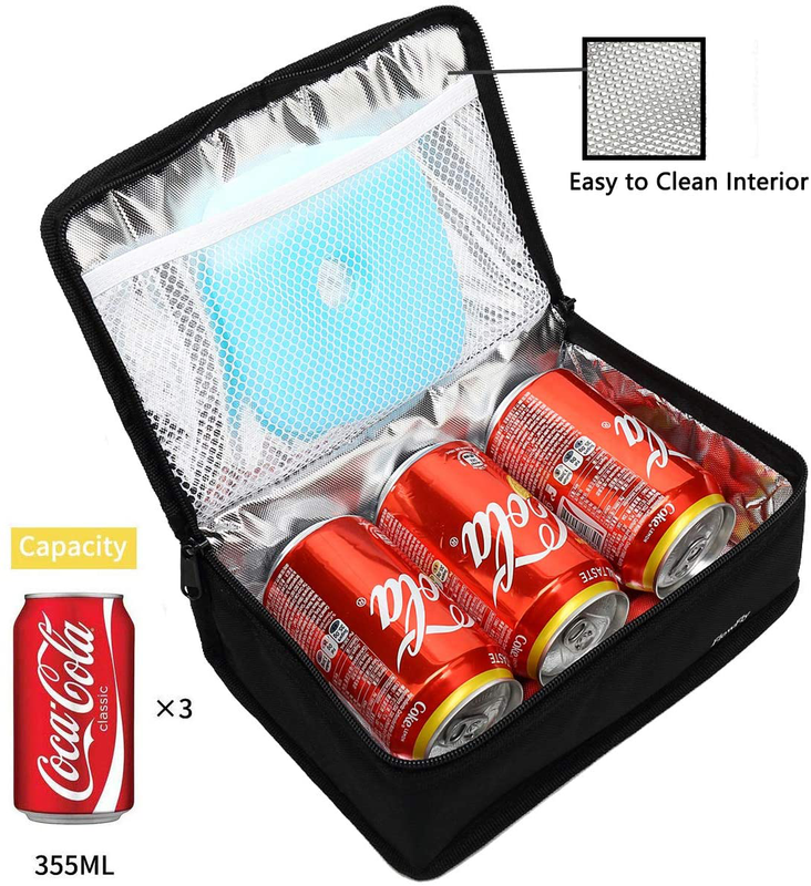 Small Insulated Lunch box Portable Soft Bag Mini Cooler Thermal Meal Tote Kit