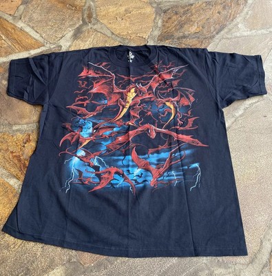 Liquid Blue T Shirt Large Red Dragons 2008 New Without Tags