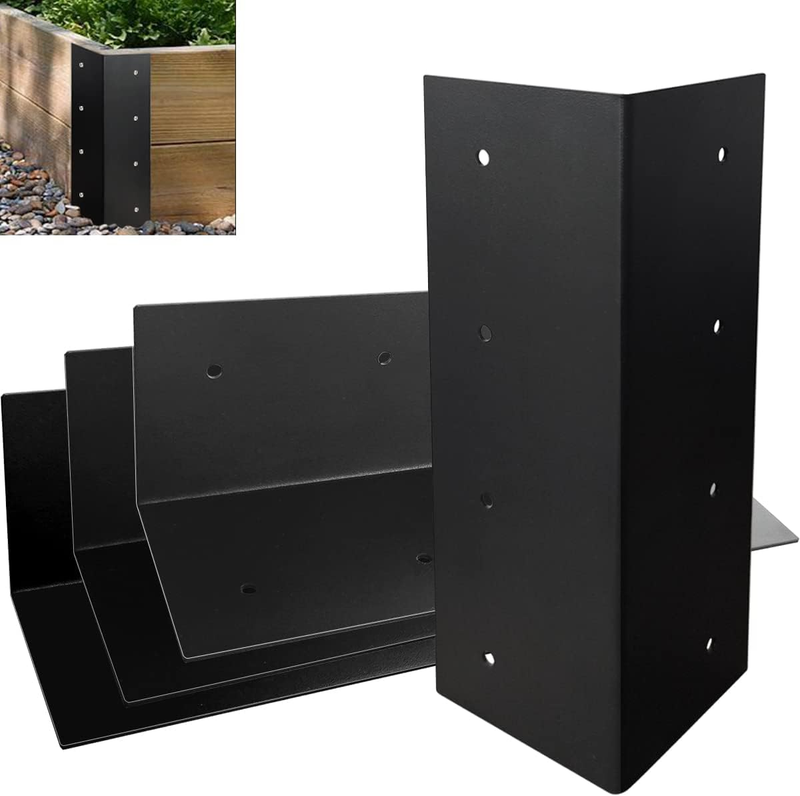 Raised Garden Bed Corner Brackets Set of 4 for 10-12 Inch Elevated Beds