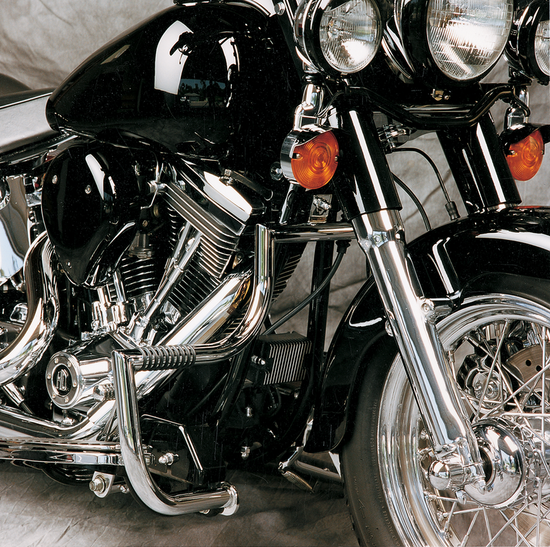 Black Mustache Engine Guard Bar For Harley Softail FLSL Street Bob 2018-2024 | UK