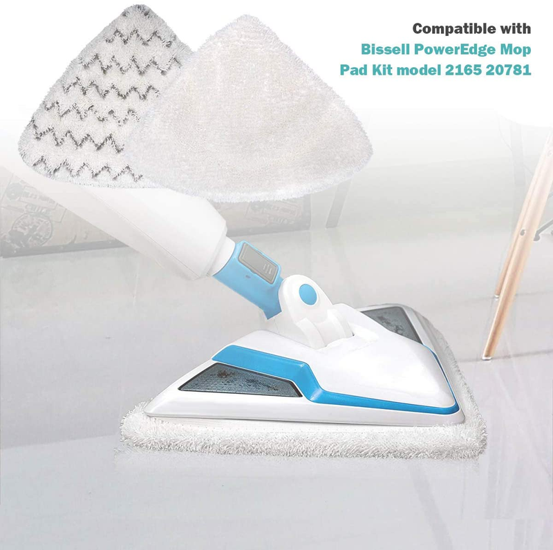 KEEPOW 6 Pack Washable Steam Mop Pads for Bissell Poweredge