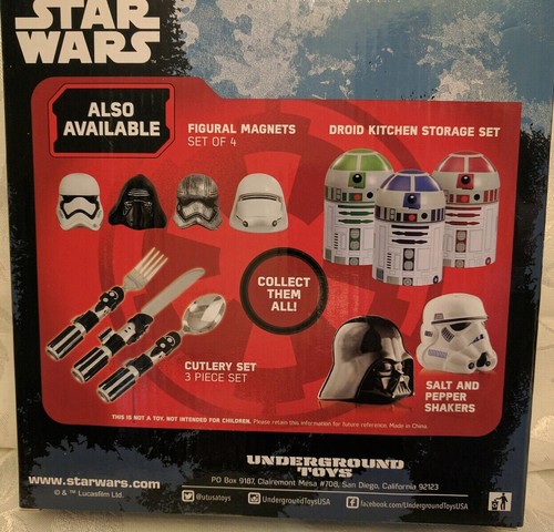 Star Wars Melamine Plate Disney Set 4 Plates Included New
