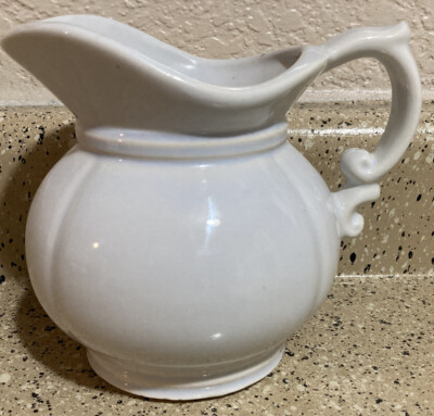 Vintage McCoy Pottery Pitcher Soft Blue Glaze 5'' 7528 VASE