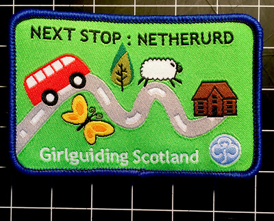 Girlguiding Scotland Next Stop Netherud Badge Patch Sew On Camp Blanket