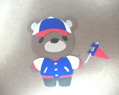 Cricut Teddy Bear Parade School Spirit Athlete Football Die Cut Paper Piecing