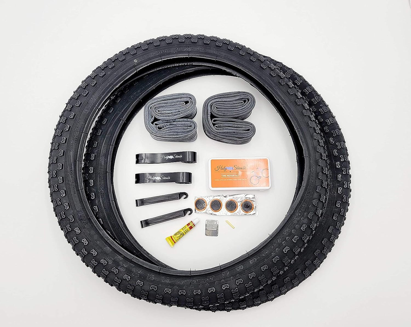 20 Inch BMX Tires, Durable Wire Bead Black Sidewall Blackwall 20 X 2.125 OEM Bik